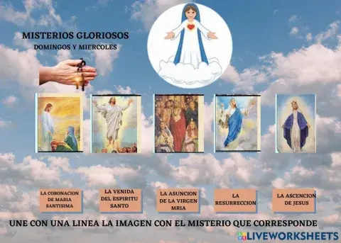 El rosario misterios gloriosos