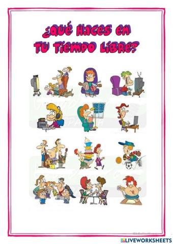 ¿Qué haces en tu tiempo libre?