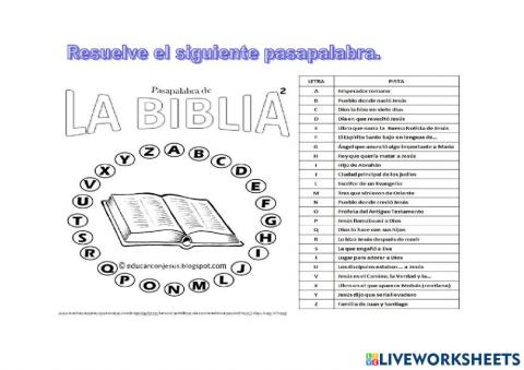 Pasapalabra Biblia