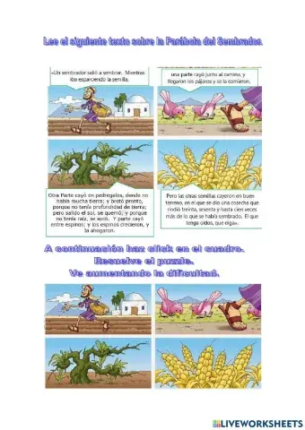 Puzzle Parábola del sembrador