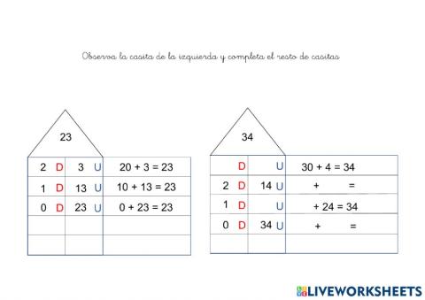 Casitas descomposición