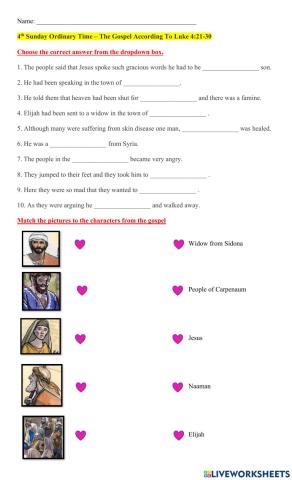 4th Sunday Ordinary Time