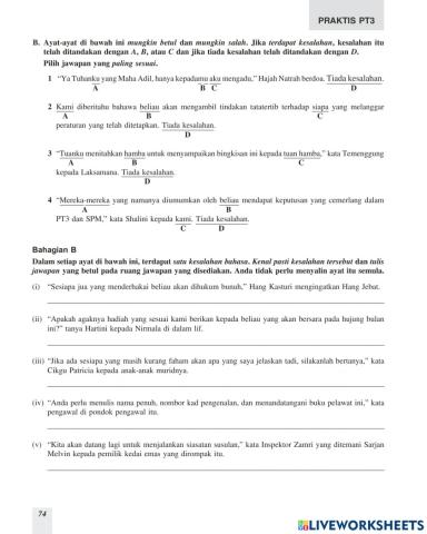 Sistem bahasa tingkatan 2