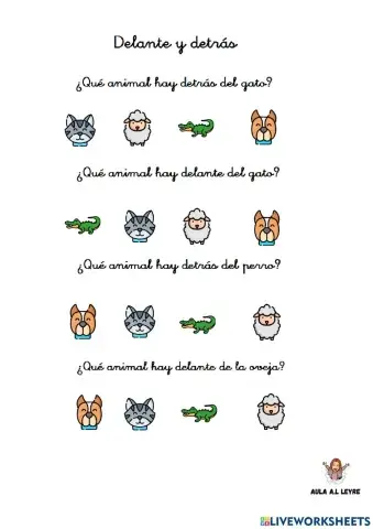 Delante, detrás