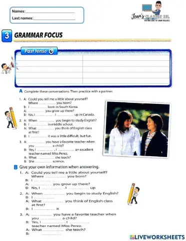 3 Grammar focus