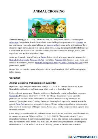 Animal Crossing