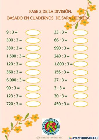 Fase 2 de la división