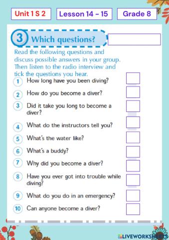 Unit 1 Lesson 14-15 G 8 S 2