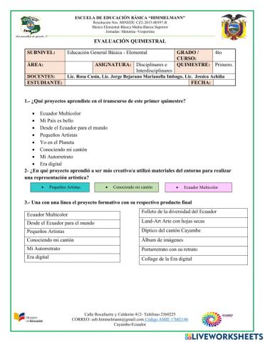 Evaluación Himelman