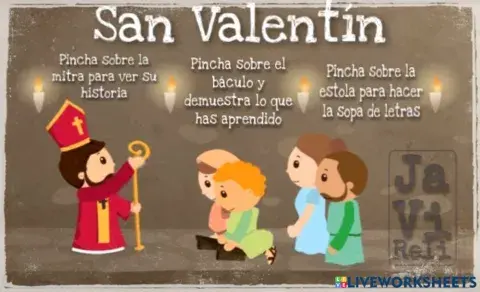 San Valentín, Juega y aprende