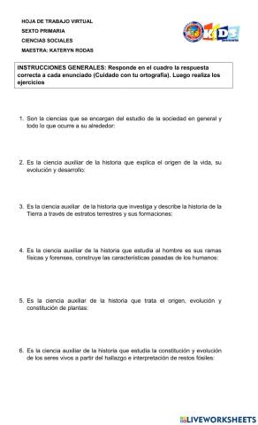 Ciencias sociales