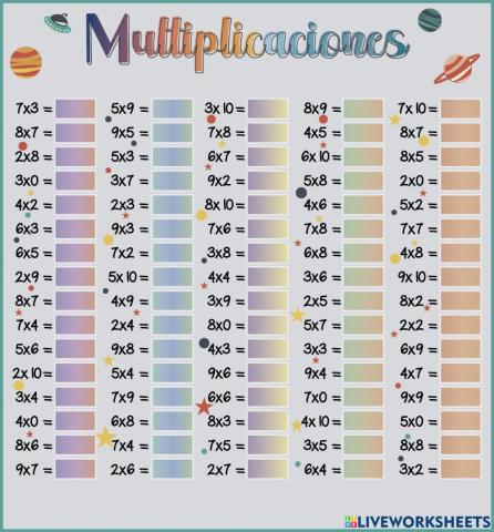 Multiplicaciones