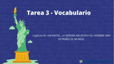 Prohibido leer capítulo 7 Vocabulario tarea 3