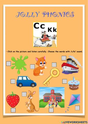 Jolly Phonics -c-k-