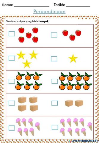 Perbandingan banyak dan sedikit