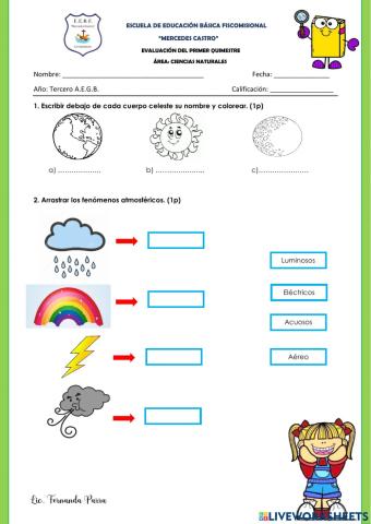 Evaluación de Ciencias Naturales