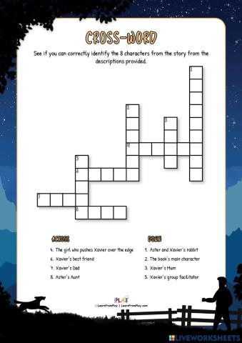 Xavier In The Meantime - Crossword