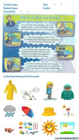 Here is the weather (Unit 10, FF2)