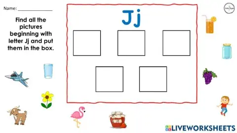 Letter J - Vocabulary
