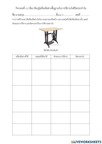 เครื่องมือช่างพื้นฐาน