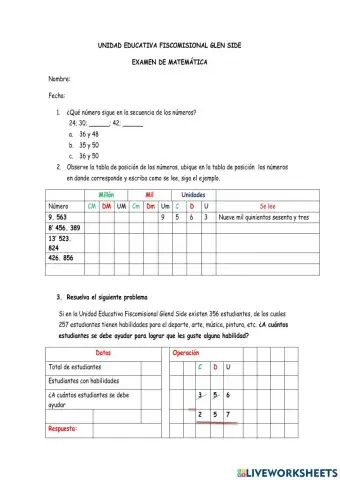 Examen primer quimestre