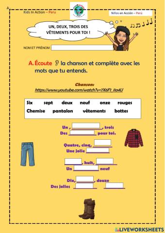 Un, deux, trois des vetements pour toi