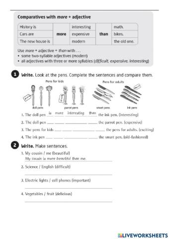 Comparatives Jan 31st