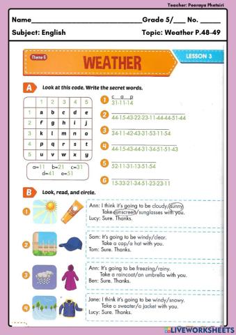 Eng5:Worksheet P.48-49