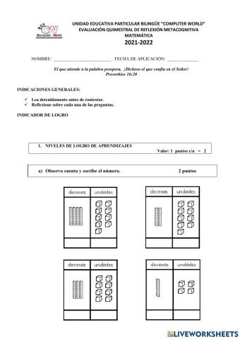 Evaluación de metacognición