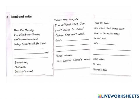 Health problems - apology