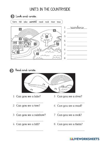 Unit 3 - In the countryside