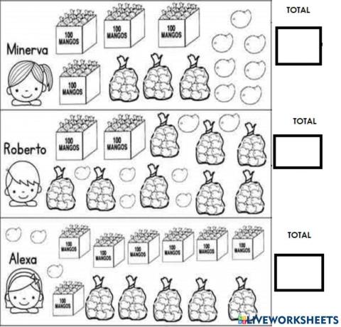 Unidades, decenas, centenas