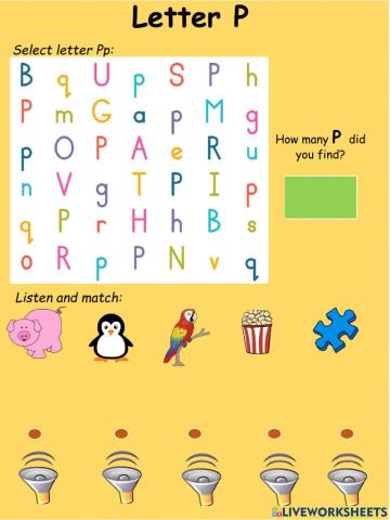 Consonants: Letter P