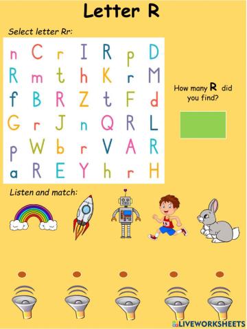 Consonants: Letter R