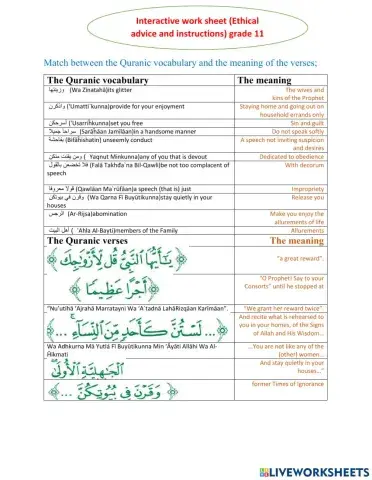 - Ethical advice and instructions