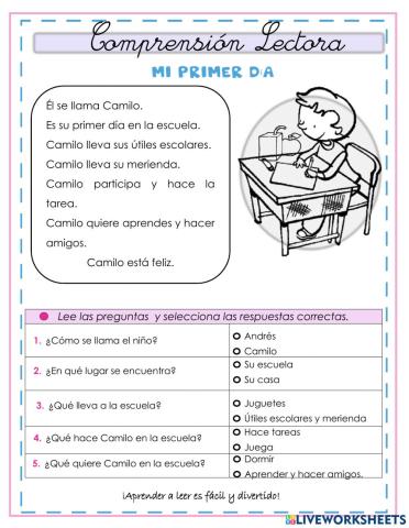 Comprensión lectora