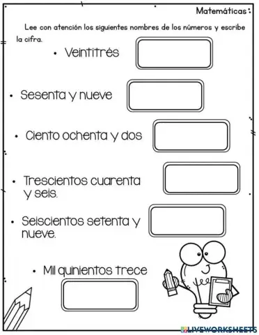 Escritura de numeros