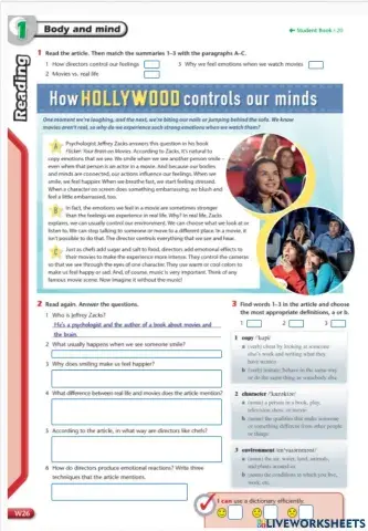 Feelings and emotions