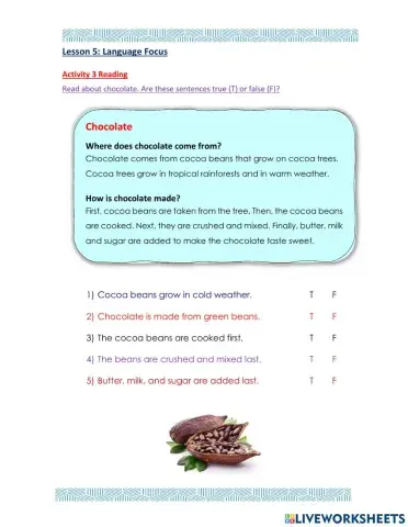 Access 8 - T2 - U6 - L5 - Act 3