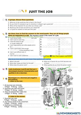 Just the job: talking and listening