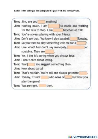 Listening board games