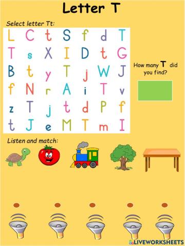 Consonants: Letter T