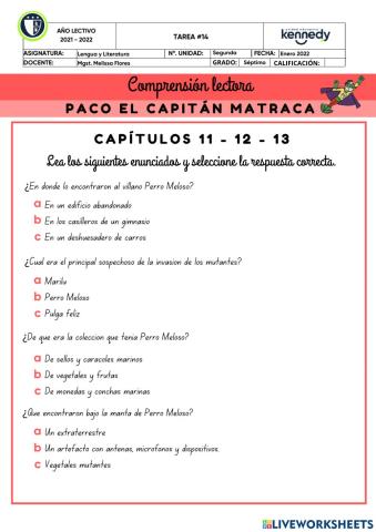 Paco el capitán matraca