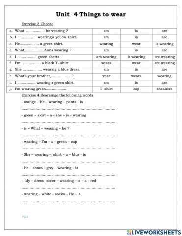 Unit 4 lesson 1 e3 e4