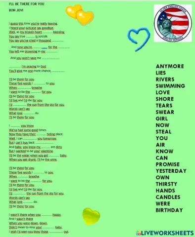 I'll be there for you - listening song