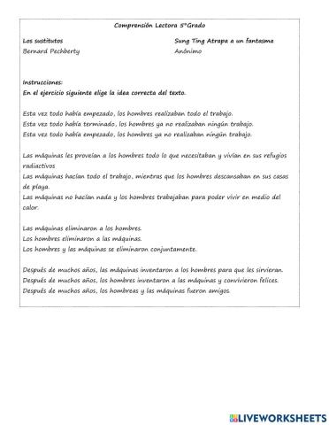 Comprensión lectora