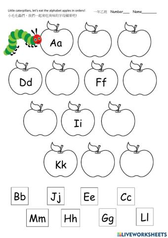 Alphabetical order A to M