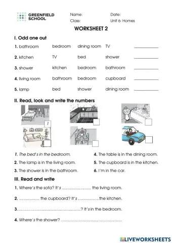 Look 1. Unit 6. Worksheet 2
