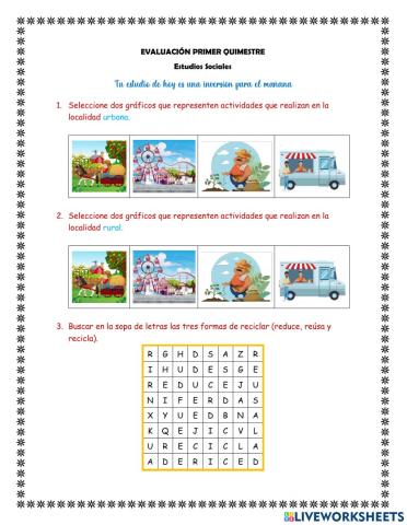 Evaluación quimestral