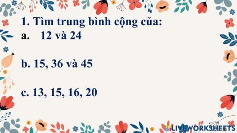Ôn tập toán 4.1.2022